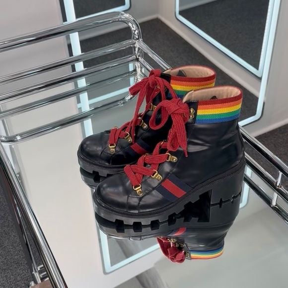Gucci Rainbow Combat Boot - Picture 6 of 6
